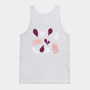 Winter leaf and ferns. Tank Top